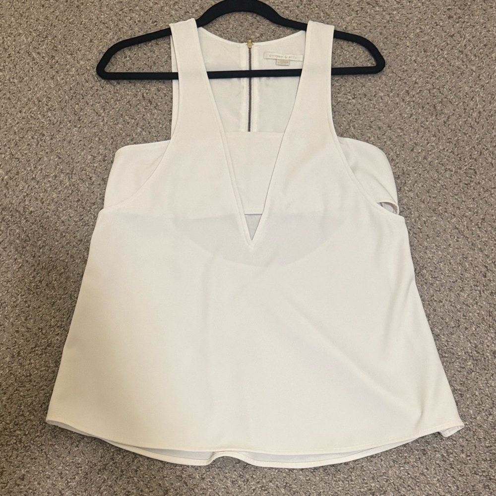 Cooper & Ella White Y2K Going Out Top
